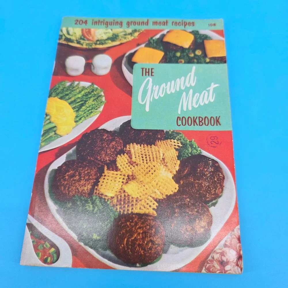 Vintage 1950s Cookbook Lot of 4‎ Chocolate Ground Meat Quick Dishes Mid Century